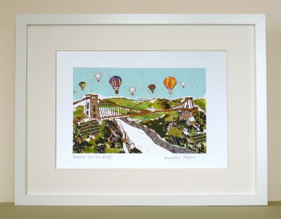 Balloons over the Bridge Bristol Print