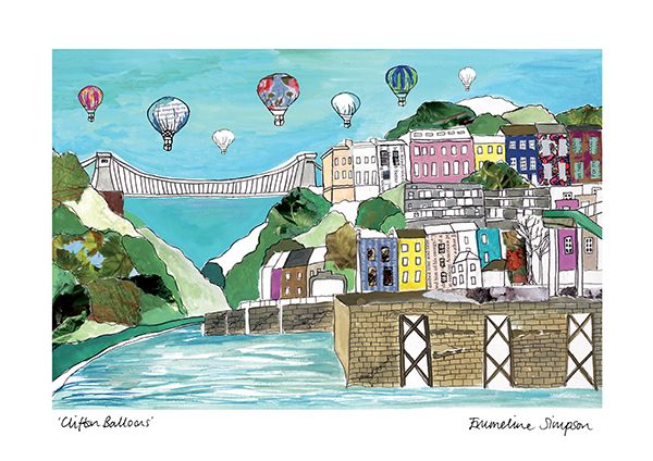 Clifton Balloons A3 Print