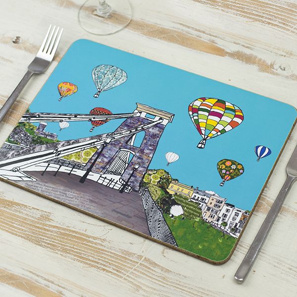 Balloons over the Toll Bridge Bristol Placemat