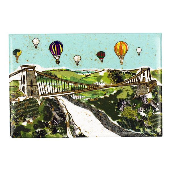 Balloons over the Bridge Bristol Fridge Magnet
