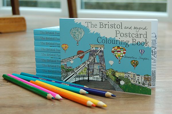 Bristol Postcard Colouring Book 