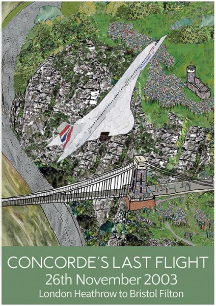 Concorde's Last Flight A4 Poster Print