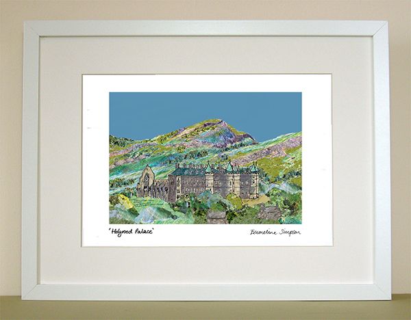 Holyrood Palace Edinburgh A4 Print
