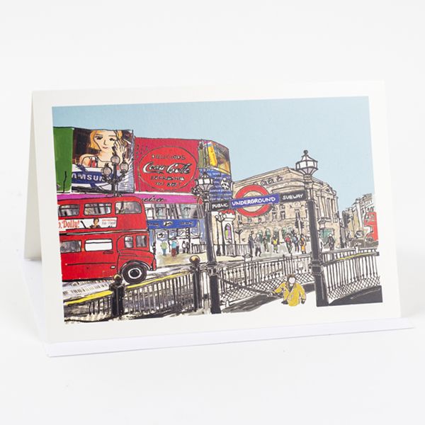 Piccadilly Circus Greetings Card
