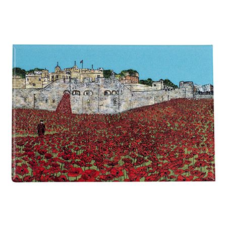 Poppies at the Tower of London Fridge Magnet