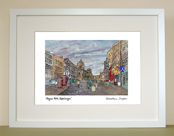 Royal Mile Edinburgh A4 Print 