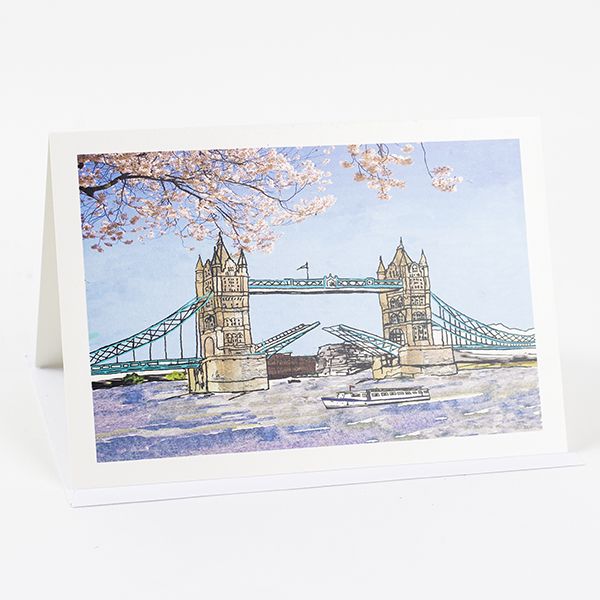 Tower Bridge Greetings Card
